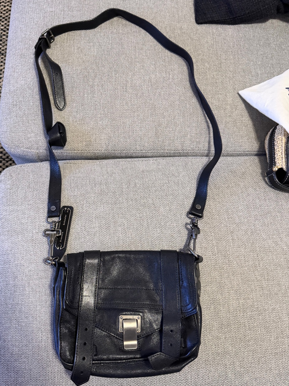 Proenza Schouler Lambskin PS1 Mini Crossbody Bag Black